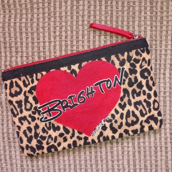 🆕Brighton Canvas Cheetah Print Cosmetic Bag Makeup Bag Toiletry Bag NWOT - Picture 3 of 7